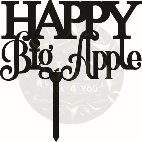 010011 HAPPY Big Apple SVG File