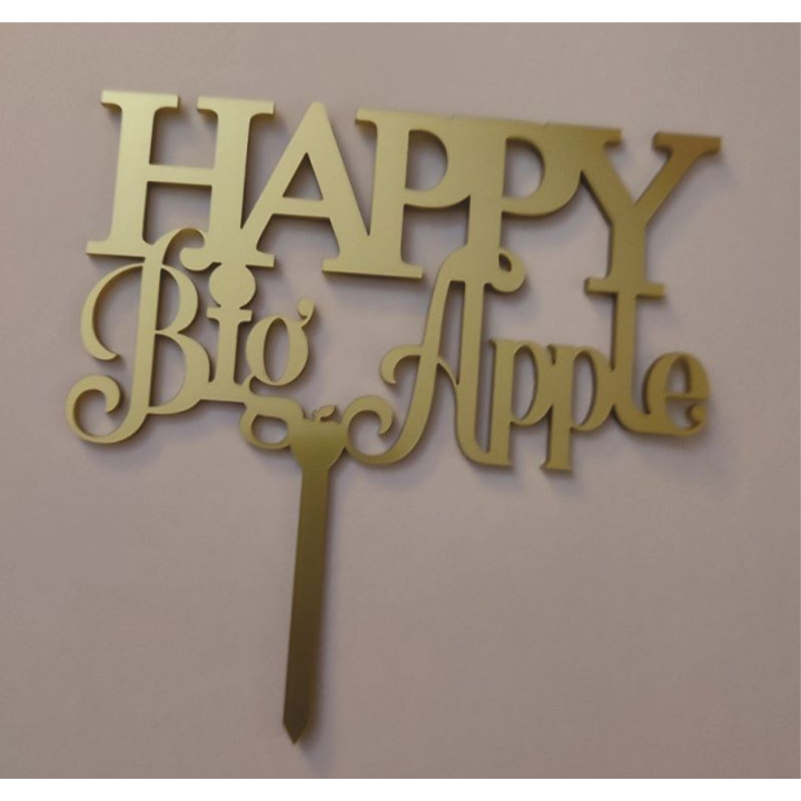 010011 HAPPY Big Apple SVG File