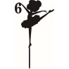 010017 Ballerina number 6 SVG File